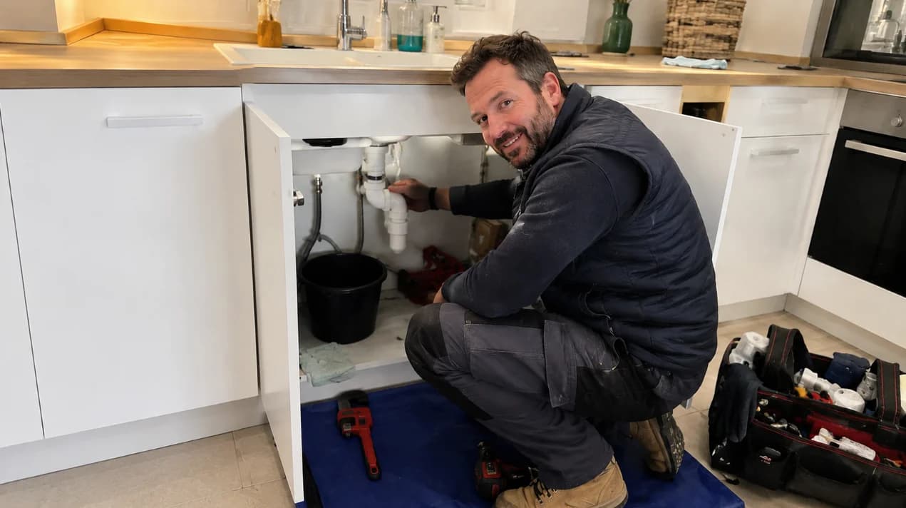 Image d'un plombier qui intervient sur cholet dans le 49