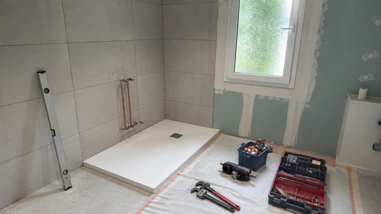 plombier en chantier